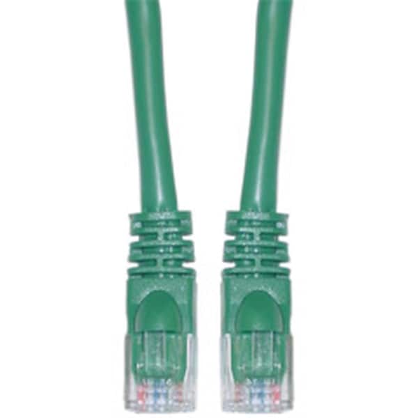 Cable Wholesale Cat6a Green Ethernet Patch Cable Snagless Molded Boot 500 MHz 3 foot 13X6-05103 - main